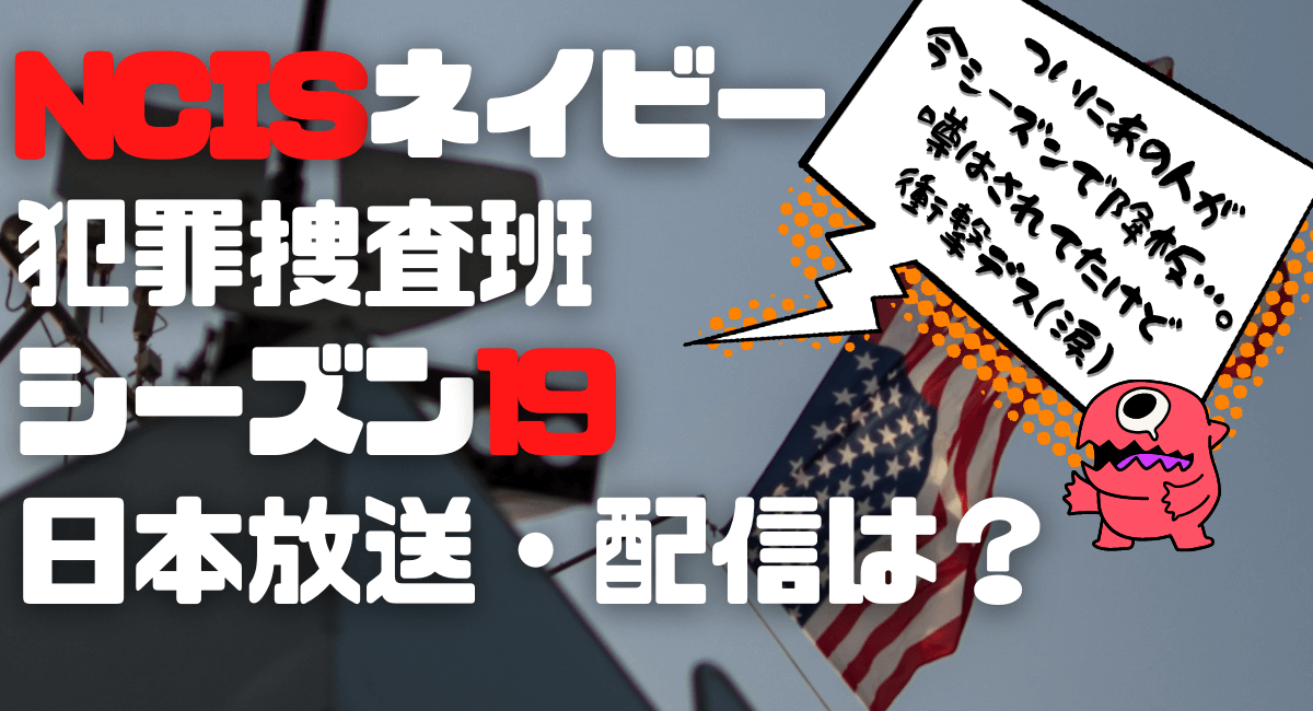 Ncisネイビー犯罪捜査班シーズン19日本放送 配信はいつから ハマる アメリカ海外ドラマ